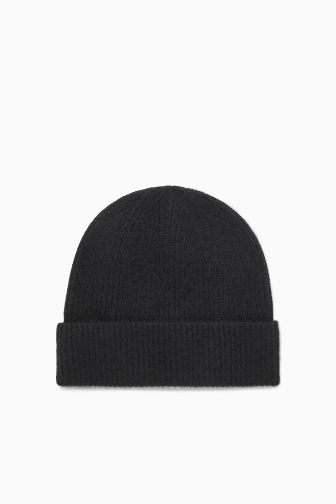 COS RIBBED WOOL AND CASHMERE BEANIE-Women Hats & Scarves | Cashmere