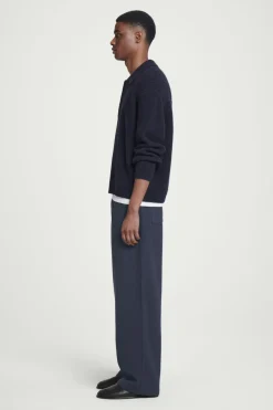 COS RIBBED WOOL AND CASHMERE-BLEND POLO SHIRT- Polo Shirts | Cashmere