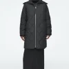 COS RIBBED-COLLAR QUILTED COAT-Women Coats & Jackets