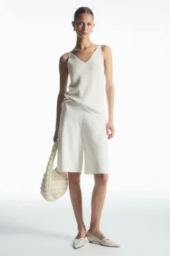 COS RIBBED-KNIT BERMUDA SHORTS-Women Pants | Sweaters & Cardigans
