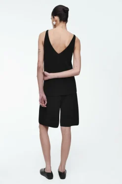 COS RIBBED-KNIT BERMUDA SHORTS-Women Pants | Sweaters & Cardigans
