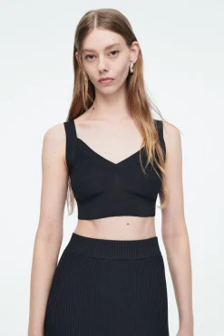 COS RIBBED-KNIT BRALETTE-Women Tops | Sweaters & Cardigans