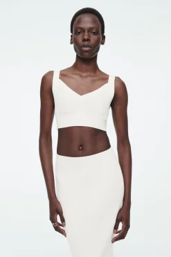 COS RIBBED-KNIT BRALETTE-Women Tops | Sweaters & Cardigans