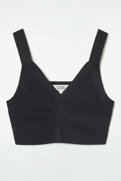 COS RIBBED-KNIT BRALETTE-Women Tops | Sweaters & Cardigans