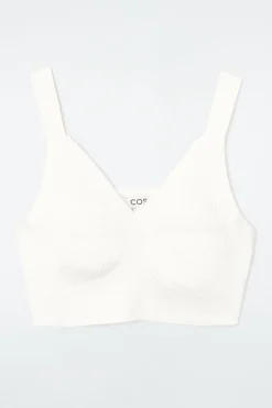 COS RIBBED-KNIT BRALETTE-Women Tops | Sweaters & Cardigans