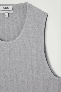 COS RIBBED-KNIT CREW-NECK TANK TOP- Sweaters & Cardigans