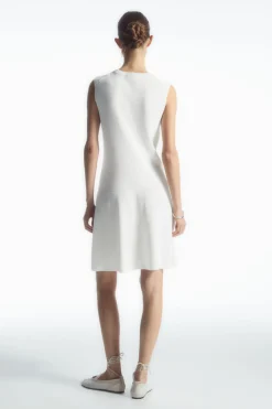 COS RIBBED-KNIT DROPPED-WAIST MINI DRESS-Women Dresses & Jumpsuits | Sweaters & Cardigans