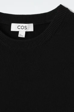 COS RIBBED-KNIT DROPPED-WAIST MINI DRESS-Women Dresses & Jumpsuits | Sweaters & Cardigans