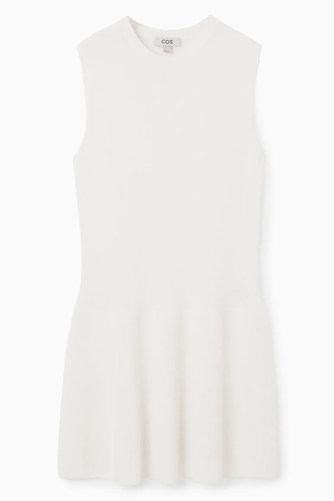 COS RIBBED-KNIT DROPPED-WAIST MINI DRESS-Women Dresses & Jumpsuits | Sweaters & Cardigans
