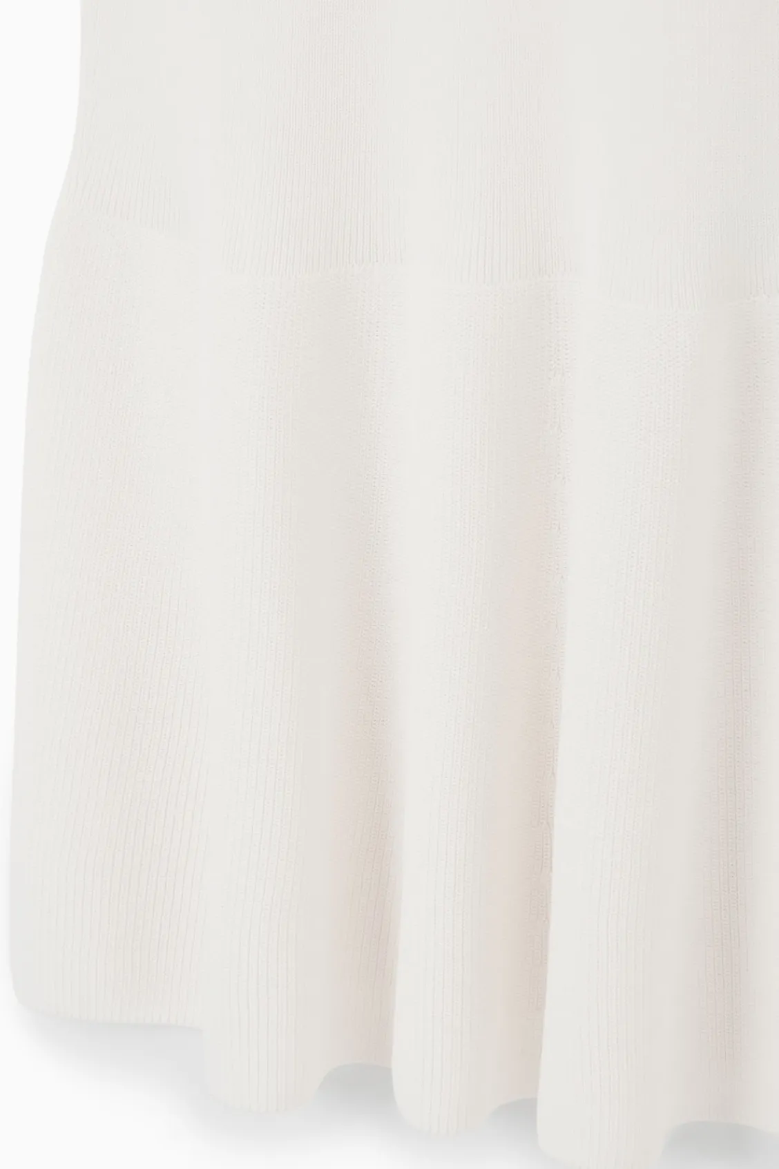COS RIBBED-KNIT DROPPED-WAIST MINI DRESS-Women Dresses & Jumpsuits | Sweaters & Cardigans