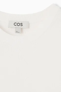 COS RIBBED-KNIT DROPPED-WAIST MINI DRESS-Women Dresses & Jumpsuits | Sweaters & Cardigans