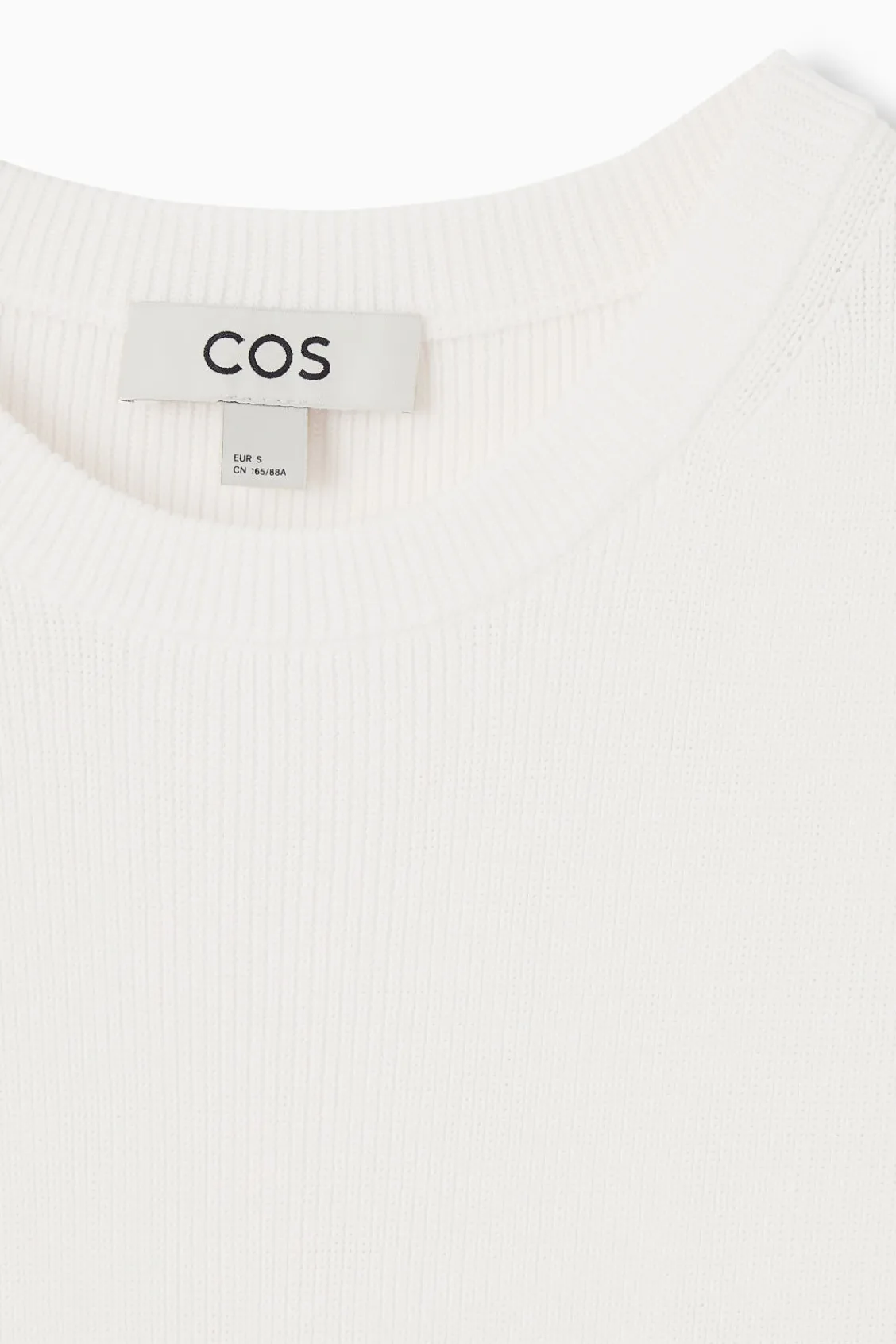COS RIBBED-KNIT DROPPED-WAIST MINI DRESS-Women Dresses & Jumpsuits | Sweaters & Cardigans