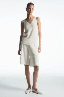 COS RIBBED-KNIT TANK TOP-Women Tops | Sweaters & Cardigans