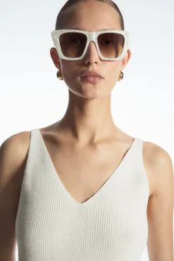 COS RIBBED-KNIT TANK TOP-Women Tops | Sweaters & Cardigans