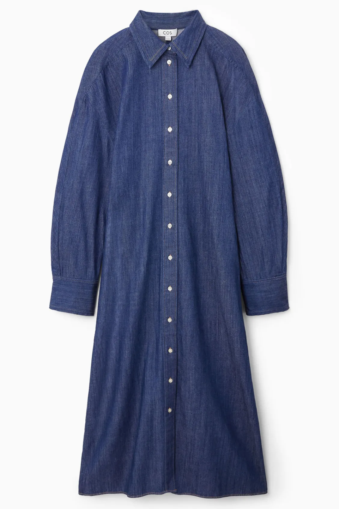 COS ROUNDED DENIM SHIRT DRESS-Women Dresses & Jumpsuits