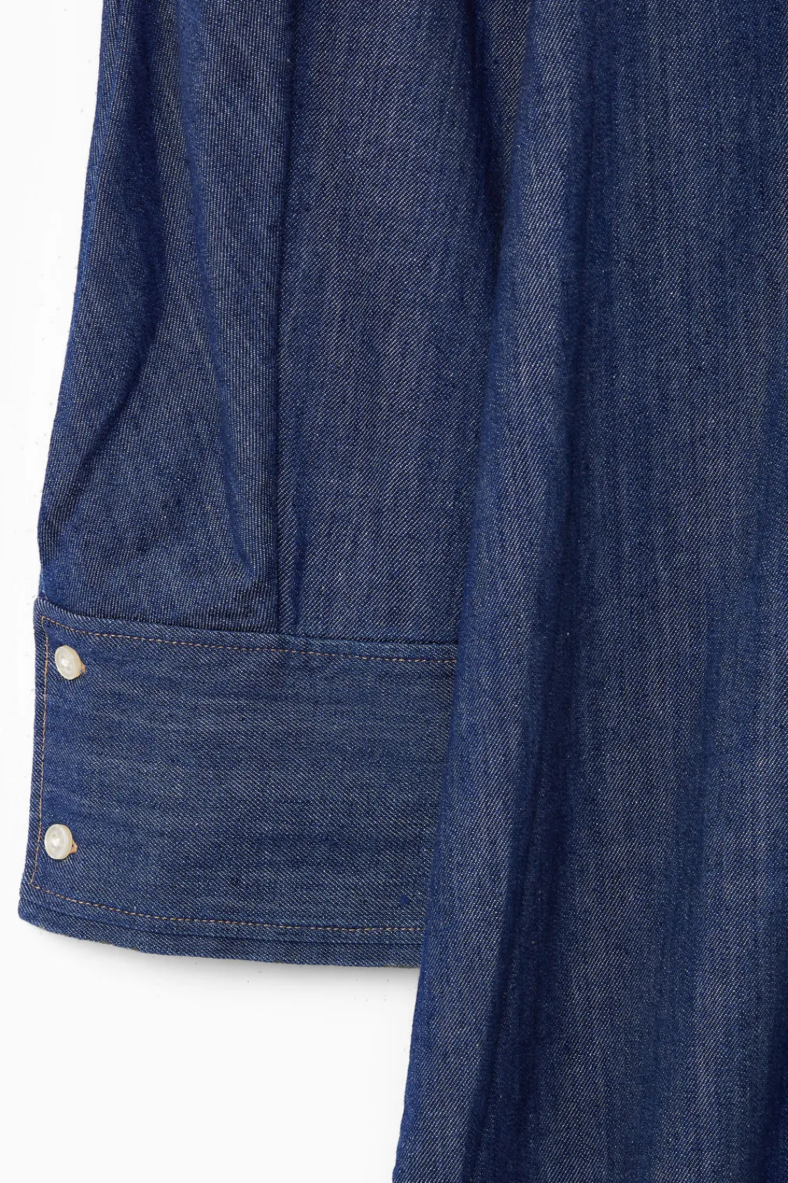 COS ROUNDED DENIM SHIRT DRESS-Women Dresses & Jumpsuits