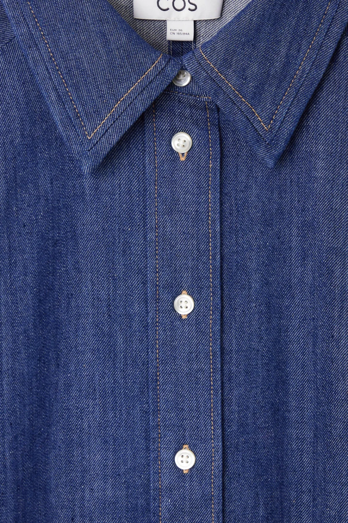 COS ROUNDED DENIM SHIRT DRESS-Women Dresses & Jumpsuits