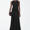 COS RUCHED MAXI DRESS-Women Dresses & Jumpsuits
