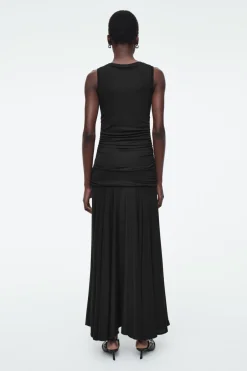 COS RUCHED MAXI DRESS-Women Dresses & Jumpsuits