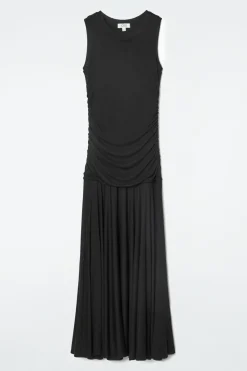 COS RUCHED MAXI DRESS-Women Dresses & Jumpsuits