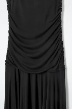 COS RUCHED MAXI DRESS-Women Dresses & Jumpsuits