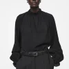 COS RUFFLED HIGH-NECK BLOUSE-Women Shirts & Blouses | Tops