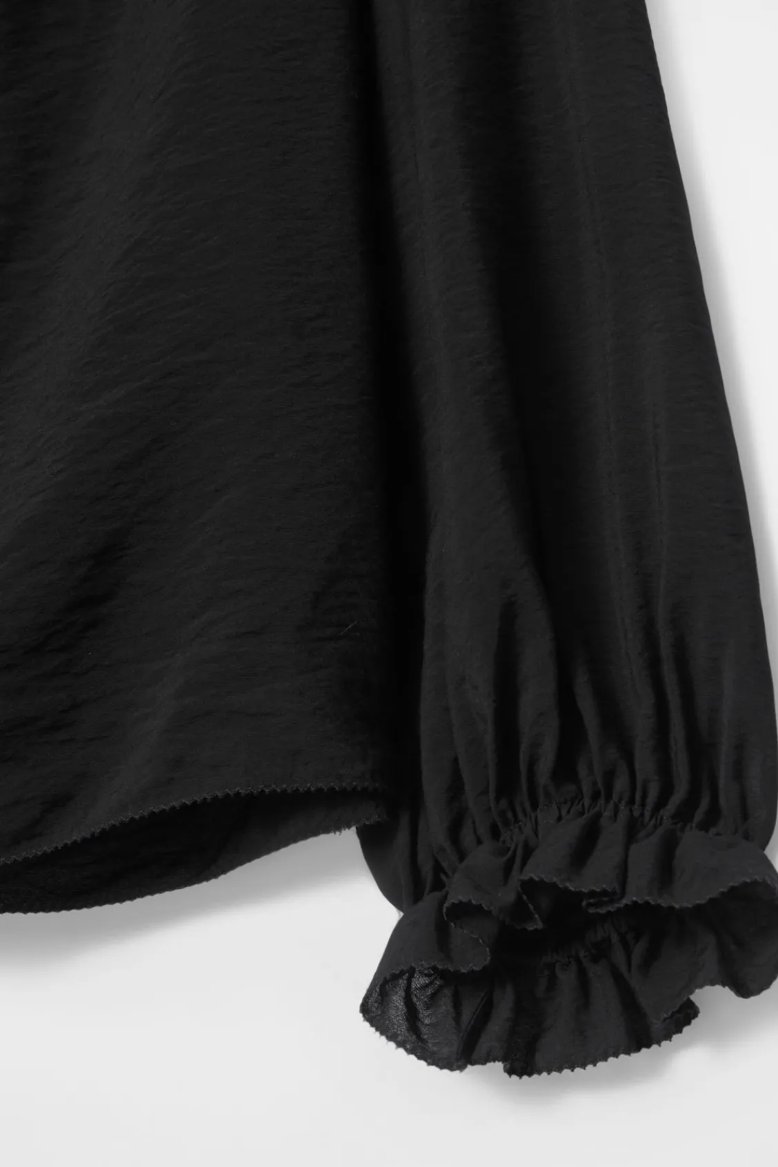 COS RUFFLED HIGH-NECK BLOUSE-Women Shirts & Blouses | Tops