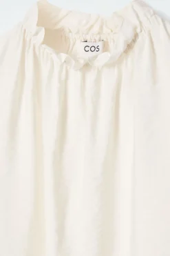 COS RUFFLED HIGH-NECK BLOUSE-Women Shirts & Blouses | Tops