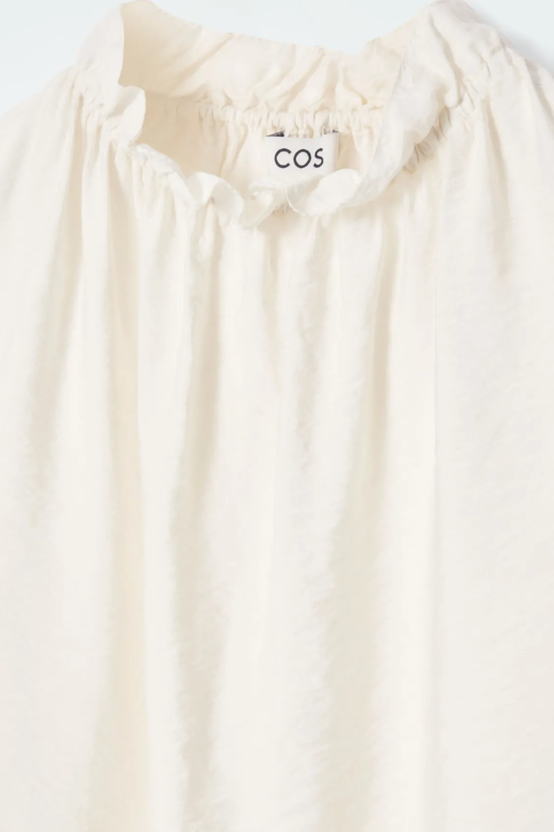 COS RUFFLED HIGH-NECK BLOUSE-Women Shirts & Blouses | Tops