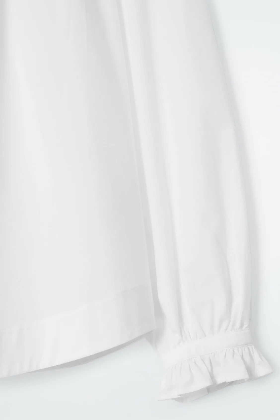 COS RUFFLED-CUFF GATHERED BLOUSE-Women Shirts & Blouses | Tops