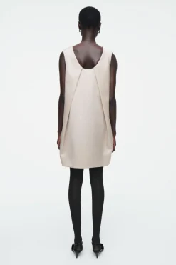 COS SATIN RACER-NECK MINI DRESS-Women Dresses & Jumpsuits