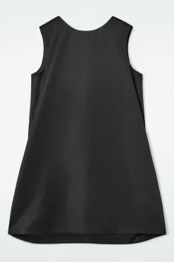 COS SATIN RACER-NECK MINI DRESS-Women Dresses & Jumpsuits