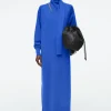 COS SCARF-DETAIL WOOL MAXI DRESS-Women Dresses & Jumpsuits | Sweaters & Cardigans