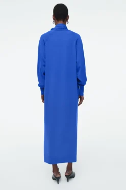 COS SCARF-DETAIL WOOL MAXI DRESS-Women Dresses & Jumpsuits | Sweaters & Cardigans
