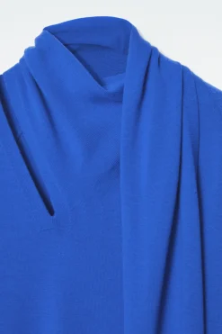 COS SCARF-DETAIL WOOL MAXI DRESS-Women Dresses & Jumpsuits | Sweaters & Cardigans