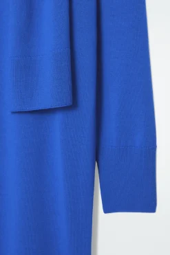 COS SCARF-DETAIL WOOL MAXI DRESS-Women Dresses & Jumpsuits | Sweaters & Cardigans