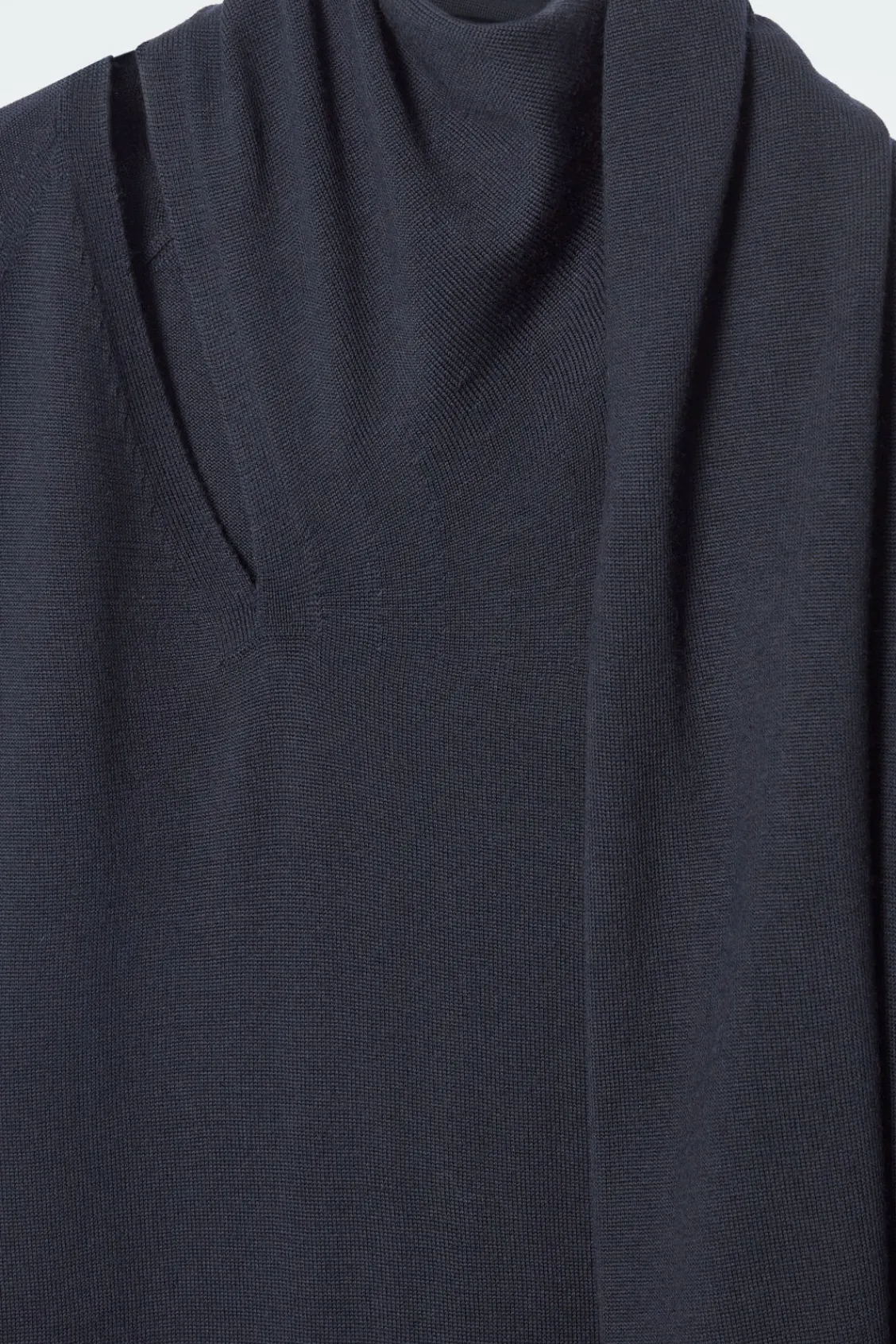 COS SCARF-DETAIL WOOL MAXI DRESS-Women Dresses & Jumpsuits | Sweaters & Cardigans