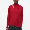 COS SCARF-DETAIL WOOL TURTLENECK SWEATER-Women Tops | Sweaters & Cardigans