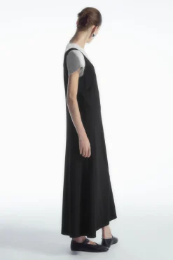 COS SCOOP-NECK JERSEY MIDI DRESS-Women Dresses & Jumpsuits
