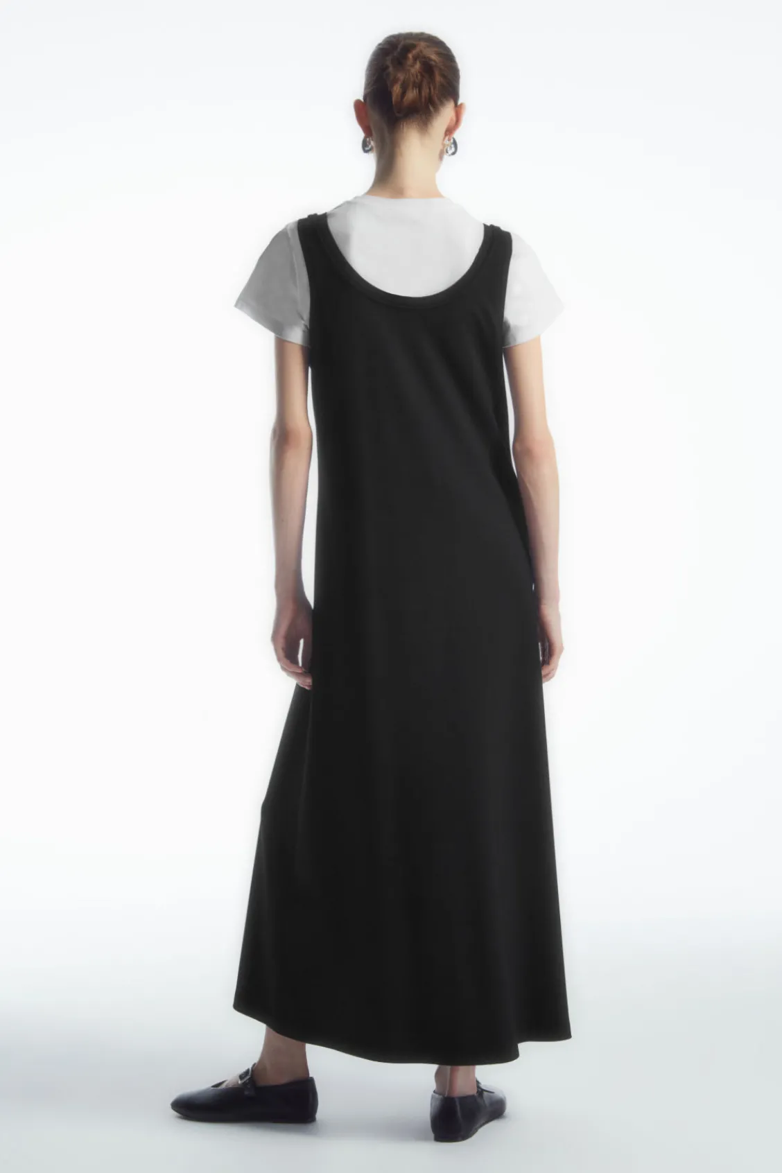 COS SCOOP-NECK JERSEY MIDI DRESS-Women Dresses & Jumpsuits