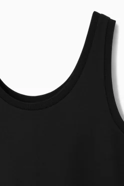 COS SCOOP-NECK JERSEY MIDI DRESS-Women Dresses & Jumpsuits