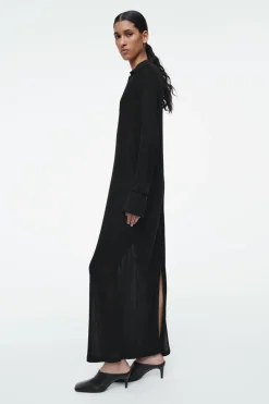 COS SCOOP-NECK POLO MAXI DRESS-Women Dresses & Jumpsuits