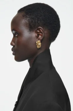 COS SCRUNCHED MISMATCHED EARRINGS-Women Jewelry