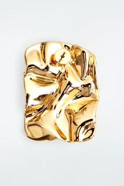 COS SCRUNCHED MISMATCHED EARRINGS-Women Jewelry