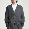 COS SCUBA-JERSEY V-NECK CARDIGAN- Matching Sets | Sweaters & Cardigans
