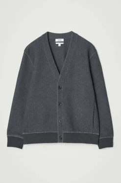 COS SCUBA-JERSEY V-NECK CARDIGAN- Matching Sets | Sweaters & Cardigans
