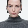 COS SCULPTED HOOP EARRINGS-Women Jewelry