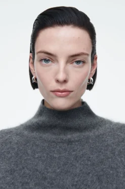 COS SCULPTED HOOP EARRINGS-Women Jewelry