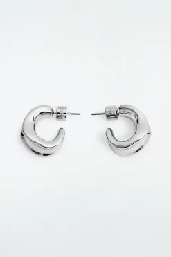 COS SCULPTED HOOP EARRINGS-Women Jewelry