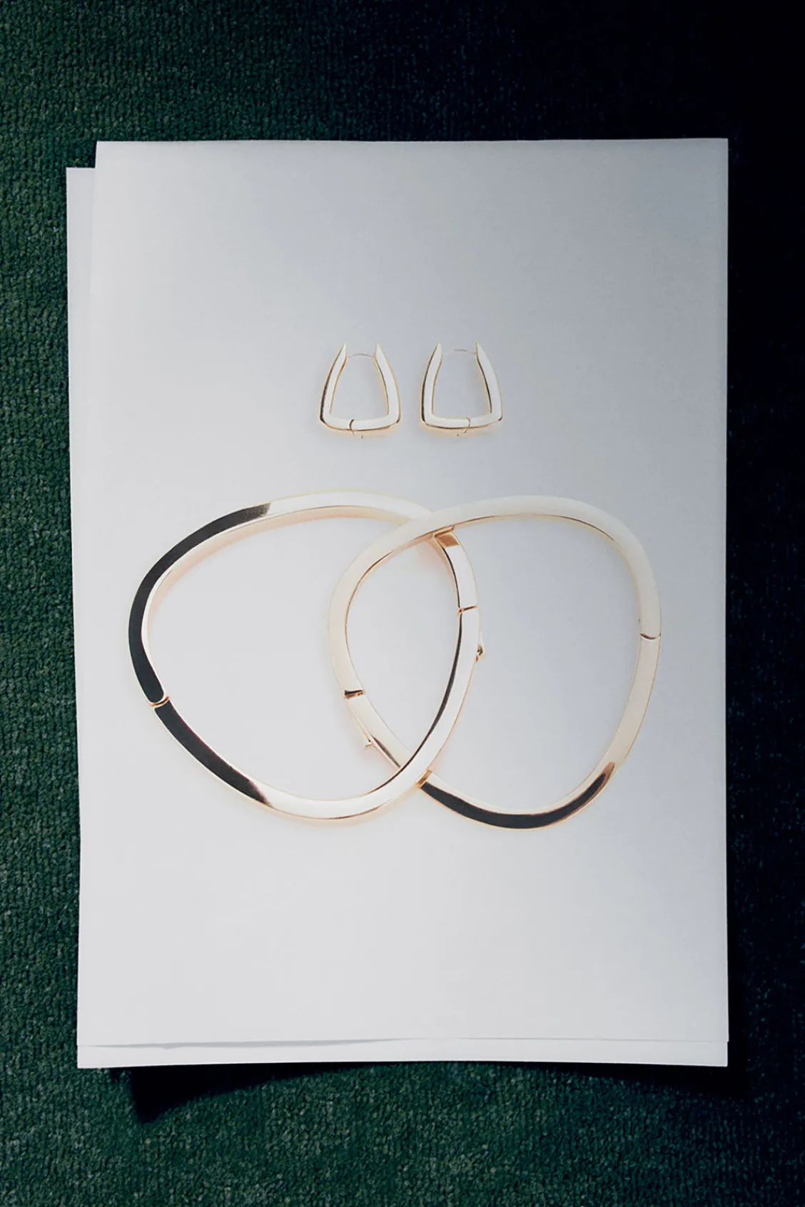 COS SCULPTURAL PYRAMID BANGLE-Women Jewelry